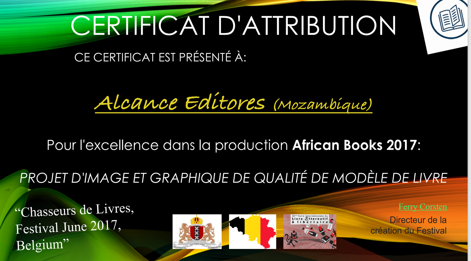 Certficado de excelência